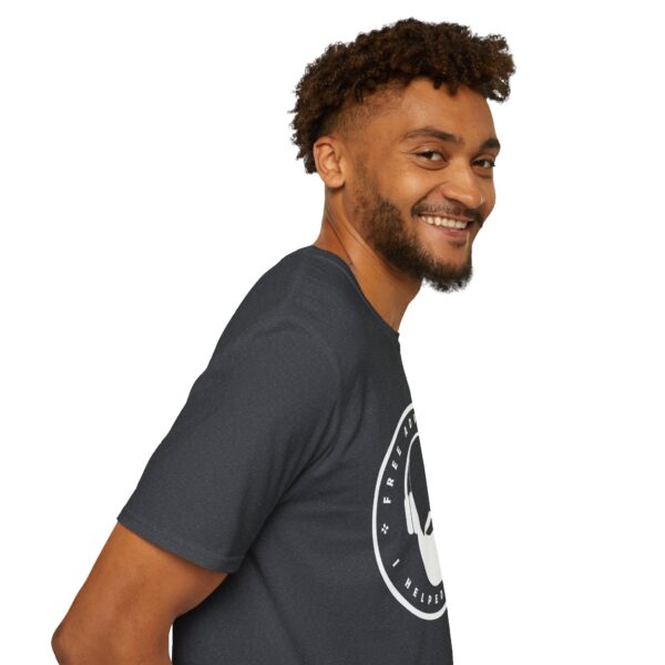 Unisex Softstyle T-Shirt White Free Advice Guy Logo - Image 20