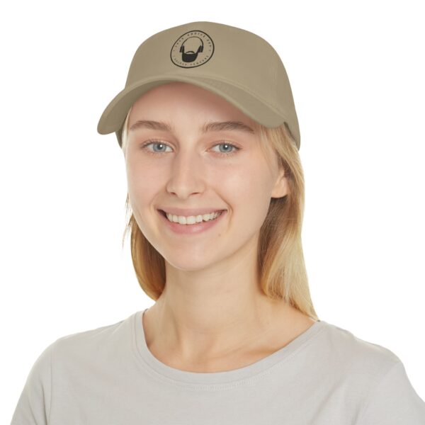 Low Profile Baseball Cap Black Free Advice Guy Logo - Image 4