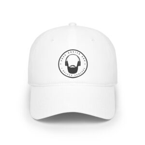 Low Profile Baseball Cap Black Free Advice Guy Logo