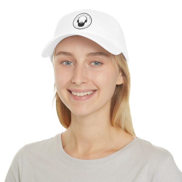 Low Profile Baseball Cap Black Free Advice Guy Logo - Image 2