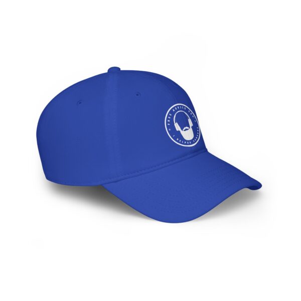 Low Profile Baseball Cap White Free Advice Guy Logo - Image 5
