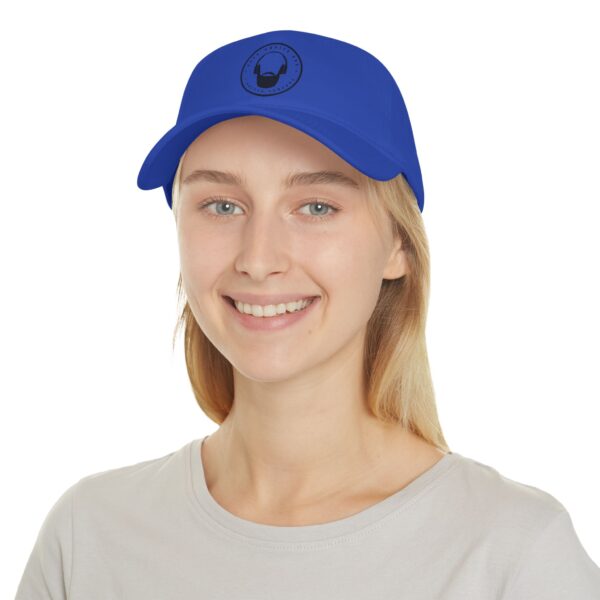 Low Profile Baseball Cap Black Free Advice Guy Logo - Image 8