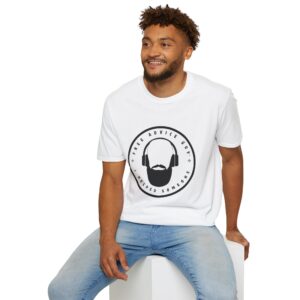 Unisex Softstyle T-Shirt Black Free Advice Guy Logo