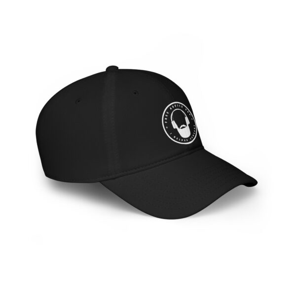 Low Profile Baseball Cap White Free Advice Guy Logo - Image 2