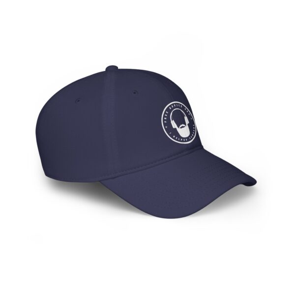 Low Profile Baseball Cap White Free Advice Guy Logo - Image 8