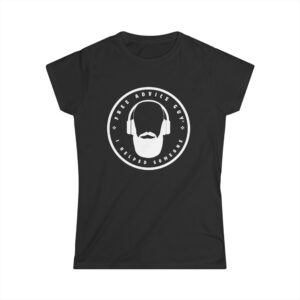 Women's Softstyle Tee White Free Advice Guy Logo