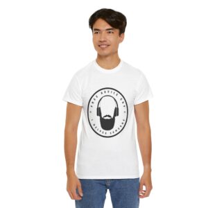 Unisex Heavy Cotton Tee Black Free Advice Guy Logo