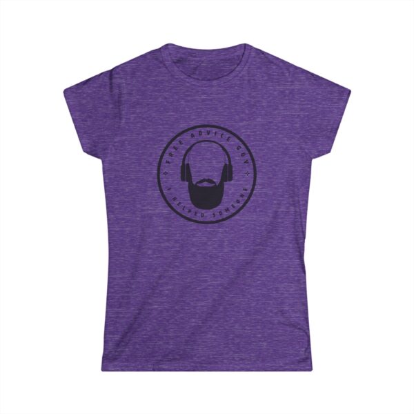 Women's Softstyle Tee Black Free Advice Guy Logo - Image 6
