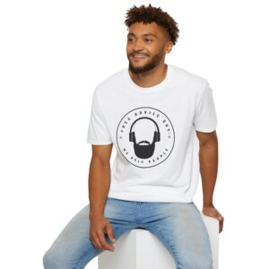 Softstyle Unisex T-Shirt Black Free Advice Guy Logo