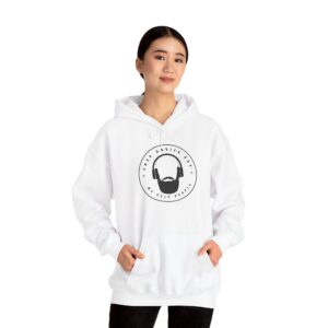 Hoodie(White) Black Free Advice Guy Logo