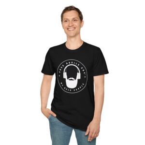 Softstyle Unisex T-Shirt White Free Advice Guy Logo