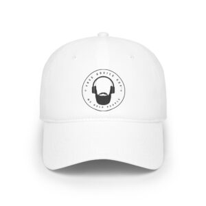 Low Profile Baseball Cap Black Free Advice Guy Logo