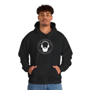 Hoodie(Black) White Free Advice Guy Logo